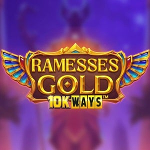 เกมสล็อตได้เงินจริง Ramses Gold 10K โลโก้ไอคอนแบ็คกราวด์สีสันจัดจ้าน